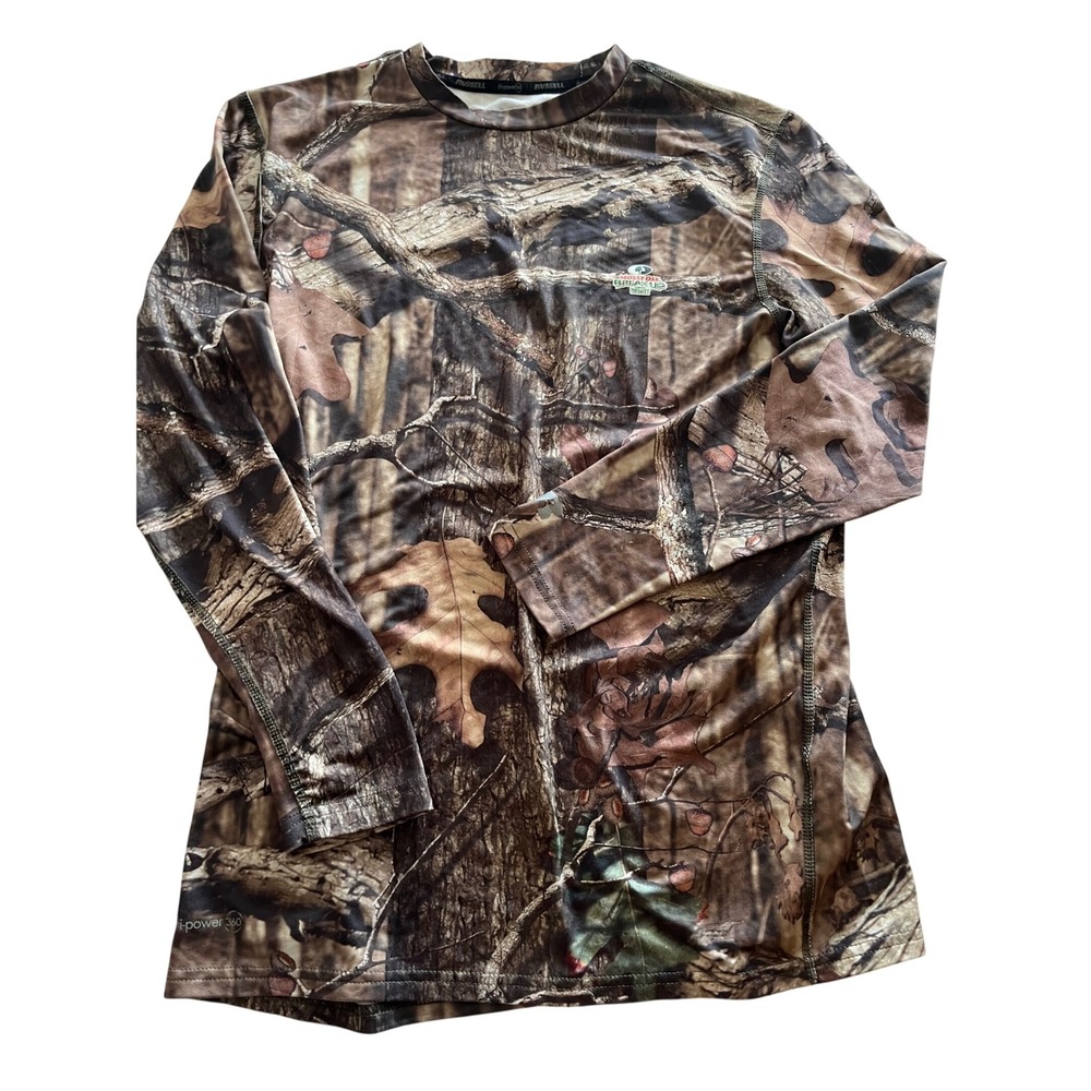 Russell Mossy Oak Break-Up Infinity Camo Dri-Power 360 Long Sleeve Shirt Medium